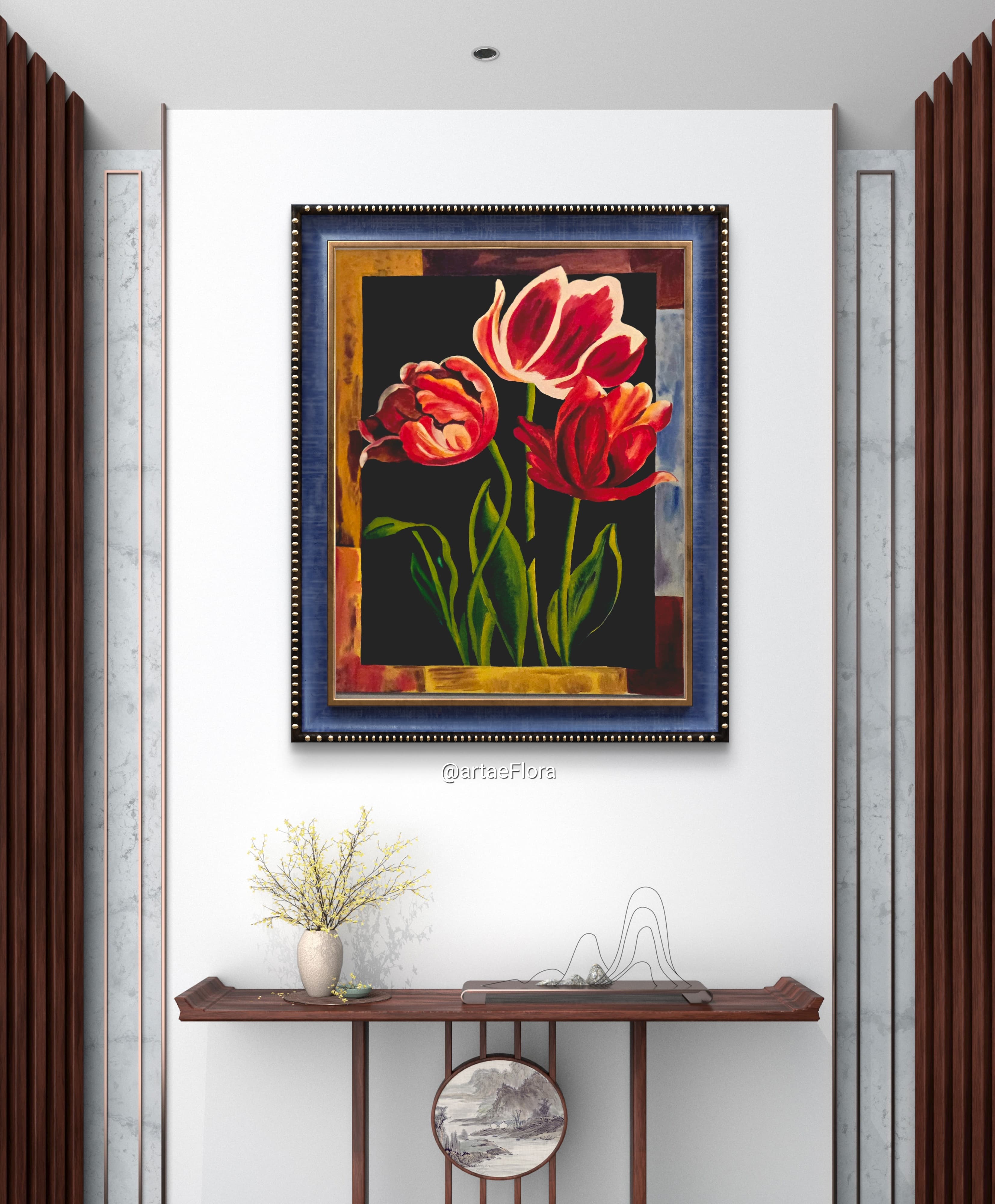 Oil painting — flower